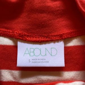 S Abound bodysuit red and white striped